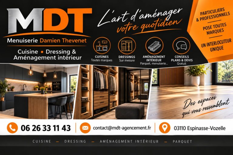 MDT Agencement – cuisine, dressing et aménagement intérieur